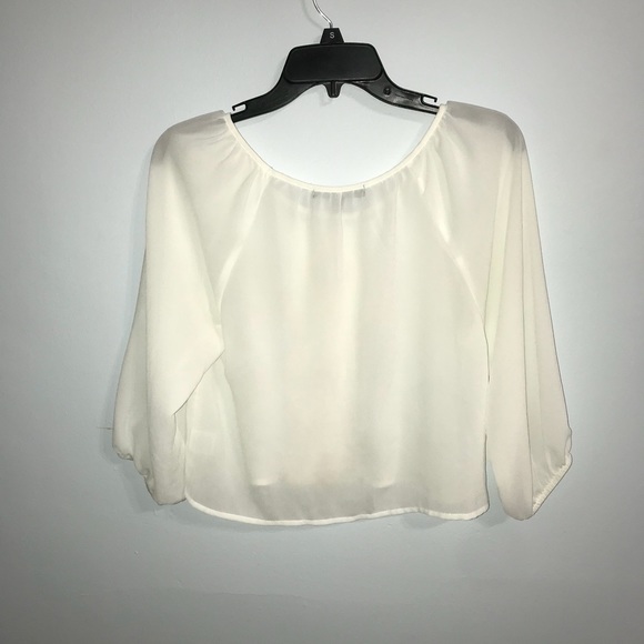 White Crop Top - Picture 2 of 3